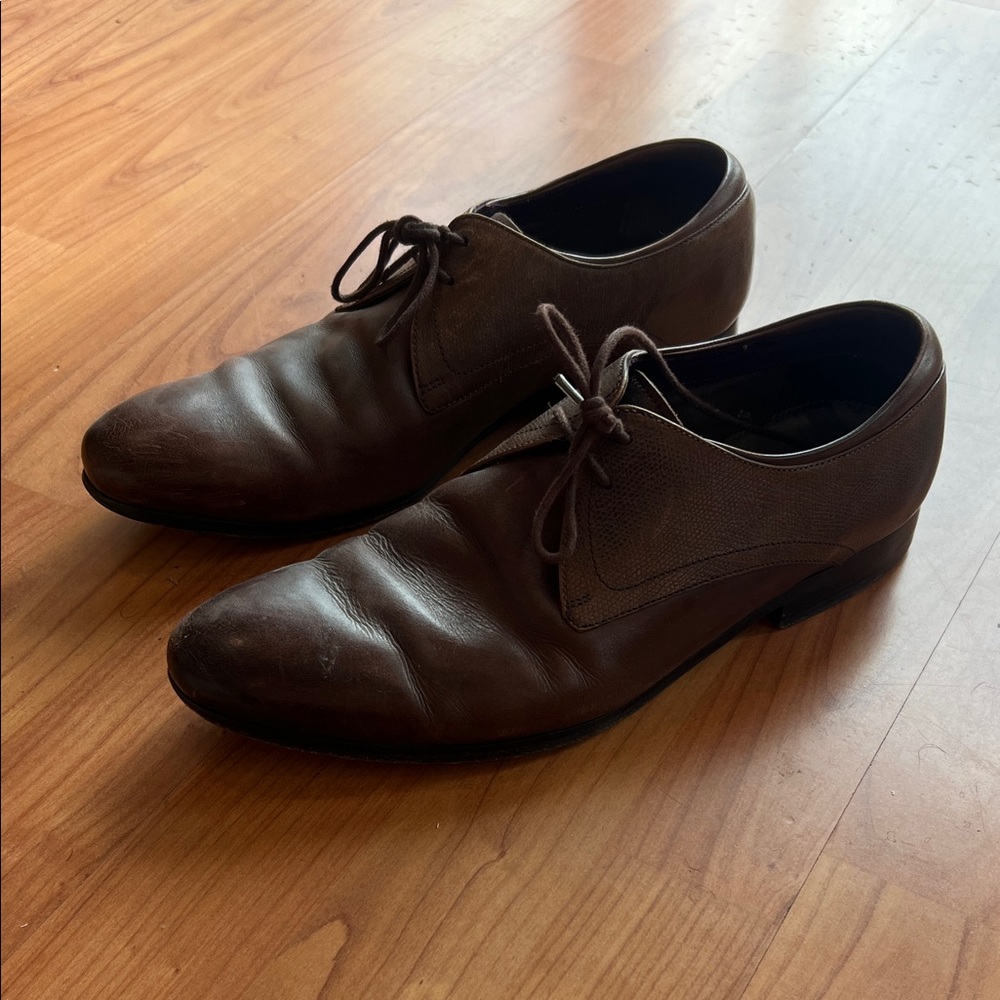 Ted Baker Rich Brown Leather Derbys